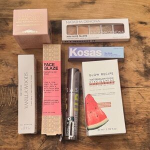 NIB Beauty Bundle Kosas Charlotte Tilbury Magic Cream Face Glaze Natasha Denona